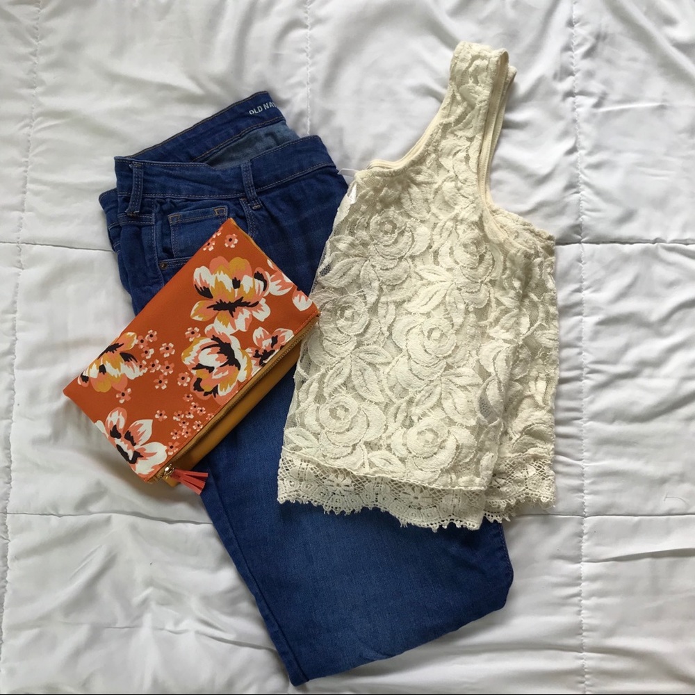 Sheer Lace Crop Top